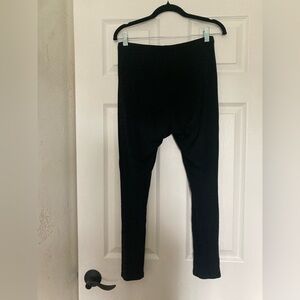 Lavendia Women’s Black Bamboo Leggings, Size Medium